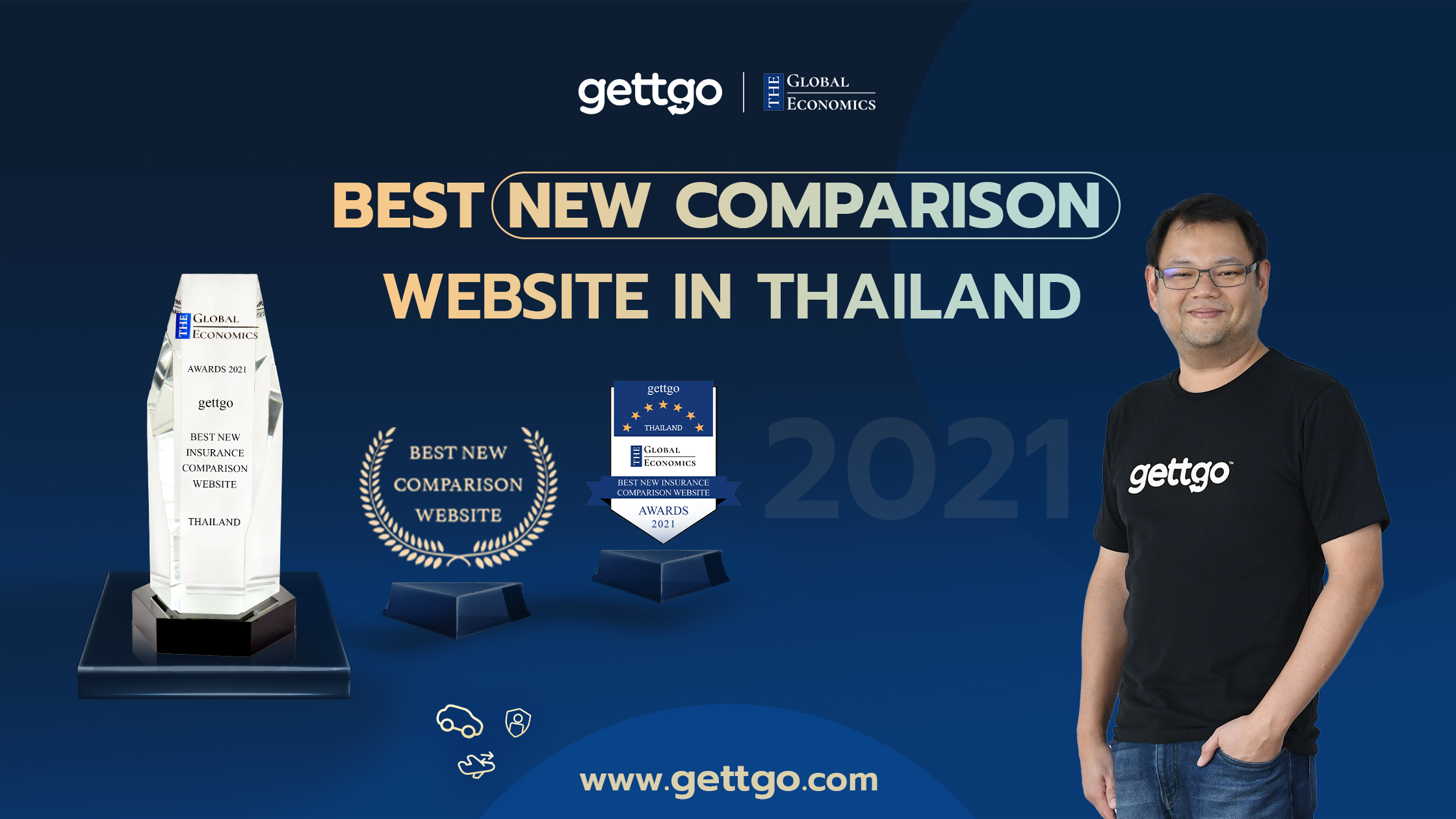 gettgo คว้ารางวัล Best New Comparison Website in Thailand 2021