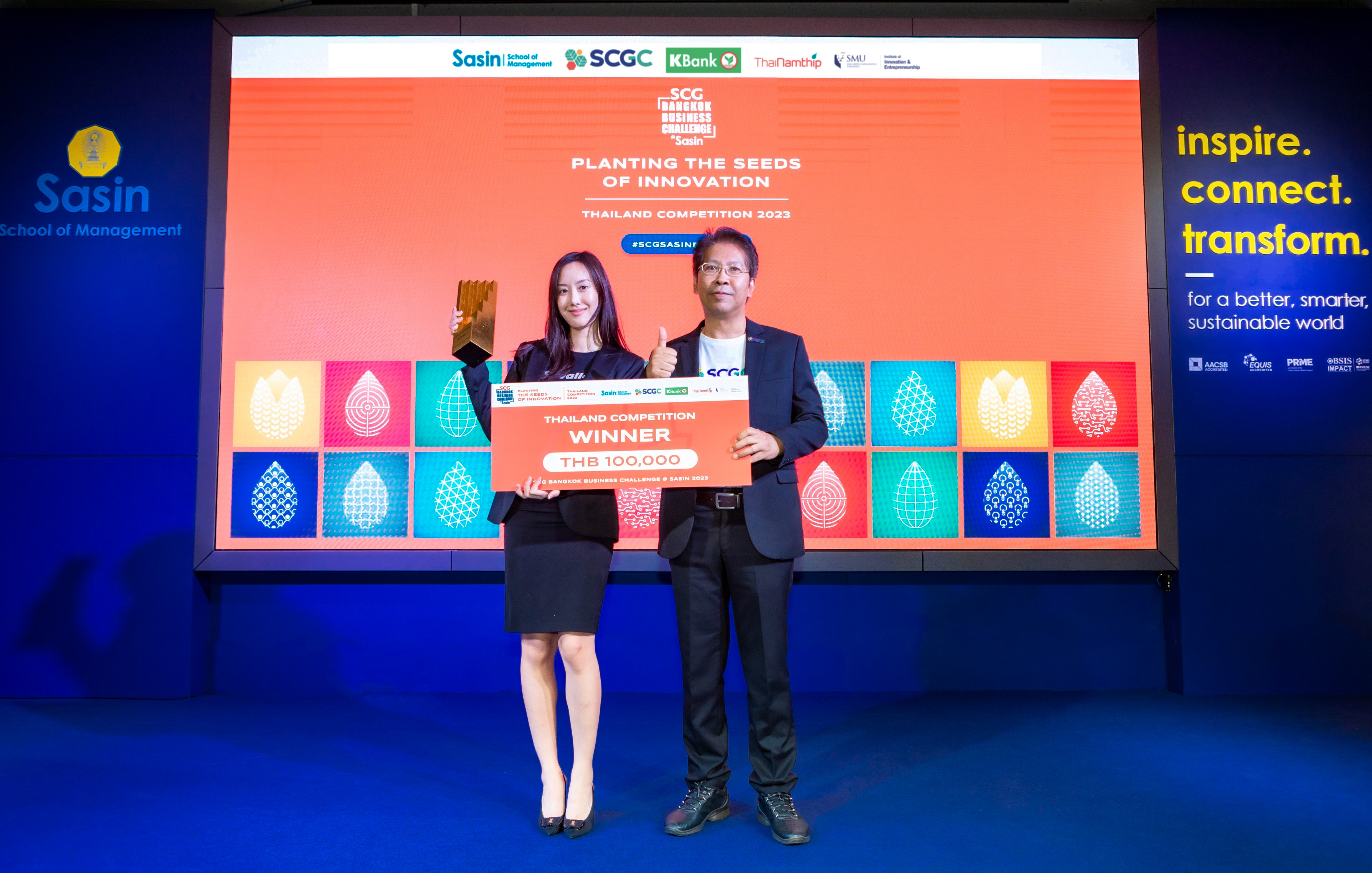 ทีม cWallet จากมหาวิทยาลัยเชียงใหม่ คว้ารางวัลชนะเลิศ การแข่งขัน SCG Bangkok Business Challenge @ Sasin 2023 รอบประเทศไทย
