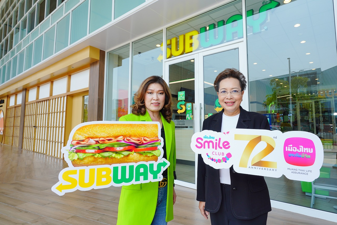 เมืองไทยประกันชีวิต ฉลองครบรอบ 72 ปี จับมือ Subway เสิร์ฟอาหารสุขภาพดี ไขมันต่ำ แก่สมาชิกเมืองไทยสไมล์คลับ