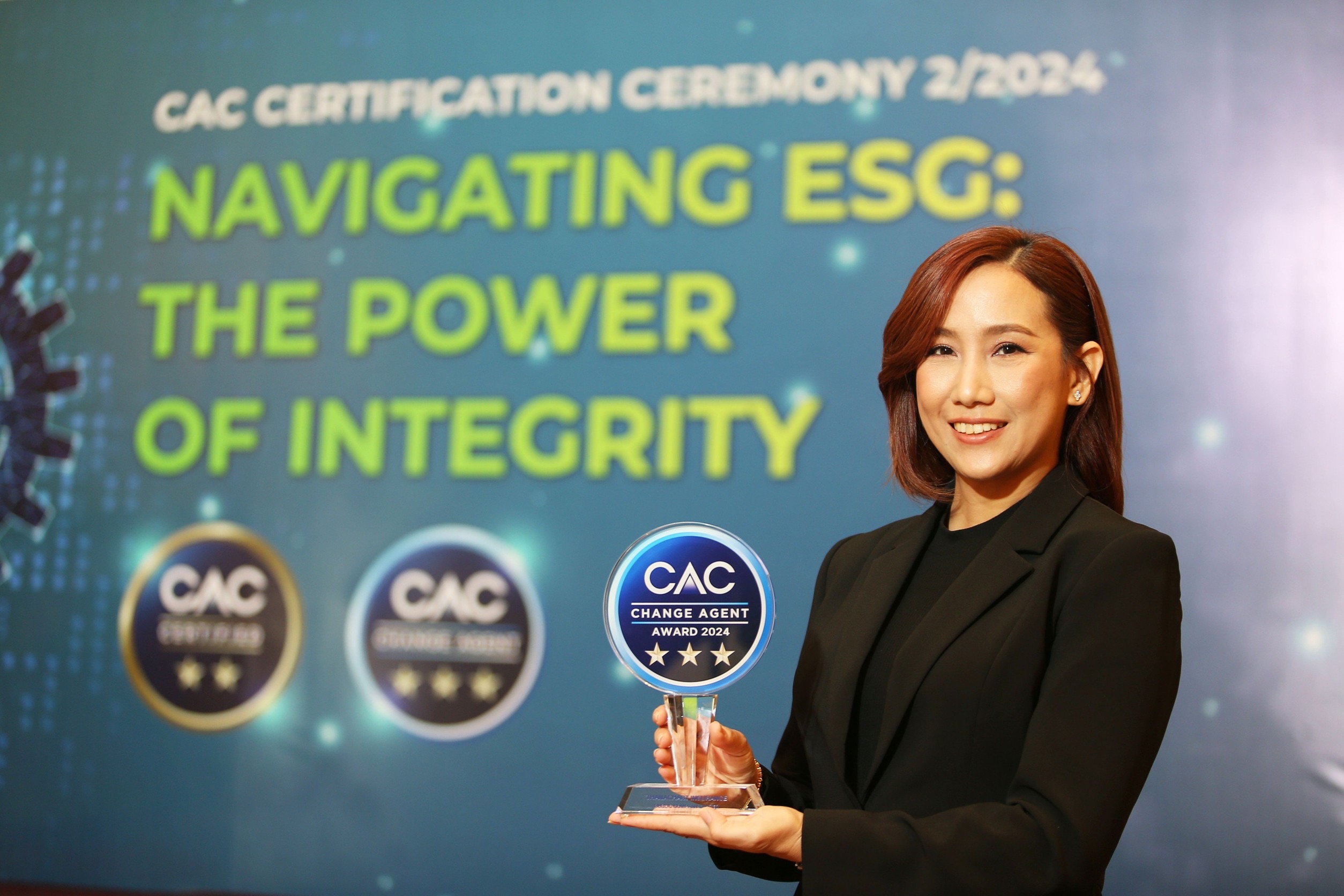 ธนชาตประกันภัย รับรางวัล CAC Change Agent Award 2024 ตอกย้ำจุดยืนต่อต้านคอร์รัปชัน สร้างเครือข่ายธุรกิจยั่งยืน