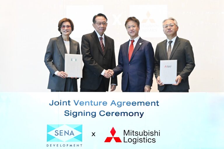 โลจิสติกส์แห่งอนาคต! เตรียมพร้อมรับการเติบโตทำเลศักยภาพ EEC”เสนา จับมือ มิตซูบิชิ โลจิสติคส์ เปิดตัว ‘SENA MLC 1’